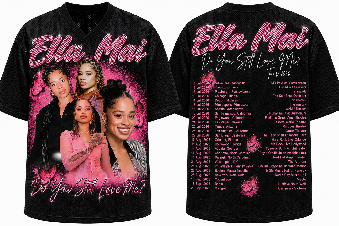 Ella Mai “Do You Still Love Me?” Concert Jersey | Premium R&B Tour Outfit