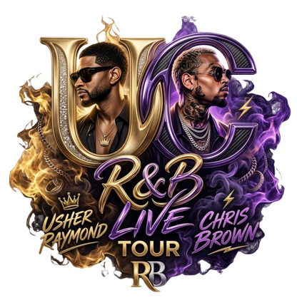 R&B Tour 2026 Rhinestone Jersey | Usher & Chris Brown Concert Jersey