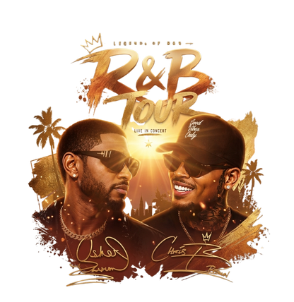 R&B Tour 2026 Rhinestone Jersey | Usher & Chris Brown Concert Jersey