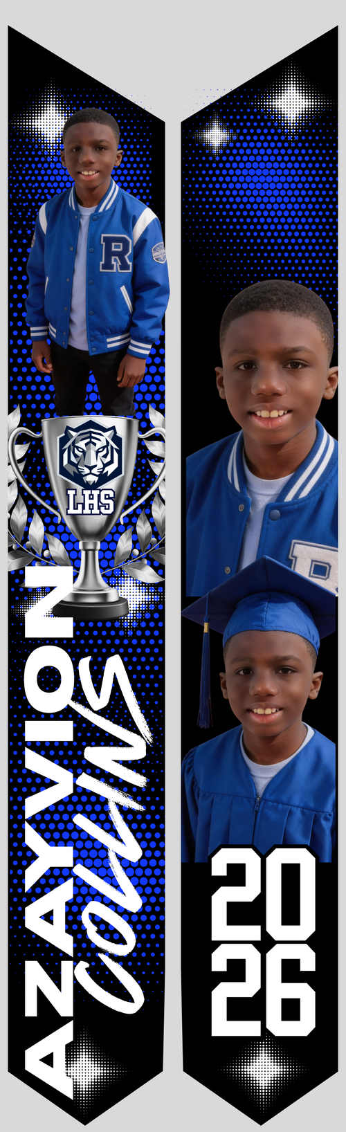 All-Star Blue Graduation Bundle | Class of 2026 Graduation Party Templates (Editable Canva-Pro Kit)