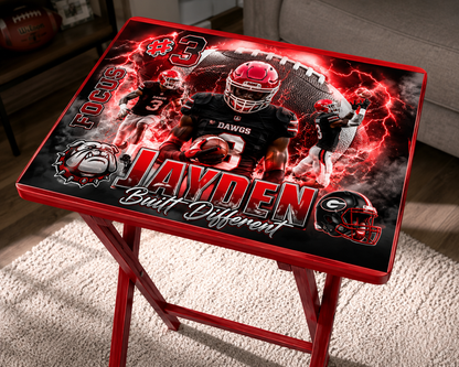 Custom Personalized Folding Tray Table | Photo, Sports & Memorial Designs