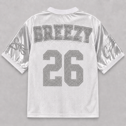 R&B Tour 2026 Rhinestone Jersey | Usher & Chris Brown Concert Jersey