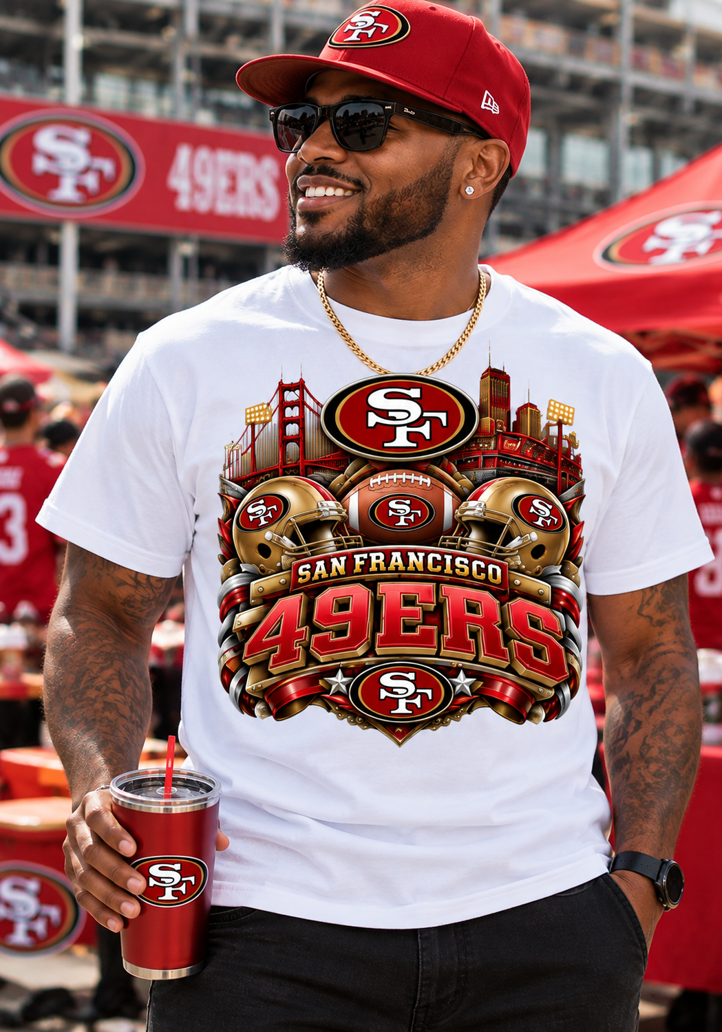 Custom Sports T-Shirts | Football Fan Tees | Choose Your Team | $35+
