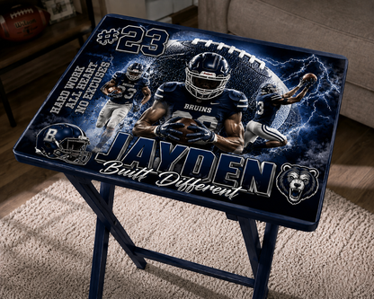 Custom Personalized Folding Tray Table | Photo, Sports & Memorial Designs