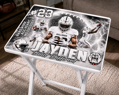 Custom Personalized Folding Tray Table | Photo, Sports & Memorial Designs