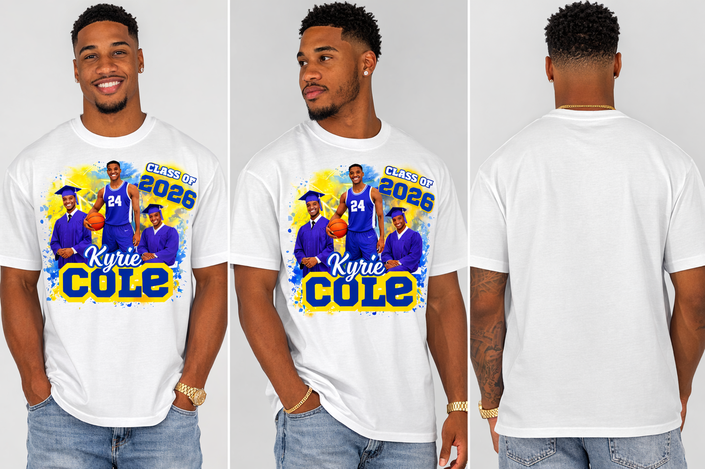 Custom Graduation T-Shirt Class of 2026 | Personalized Senior Shirt | Photo Grad Shirt | Custom Graduate Gift | Senior Night Shirt