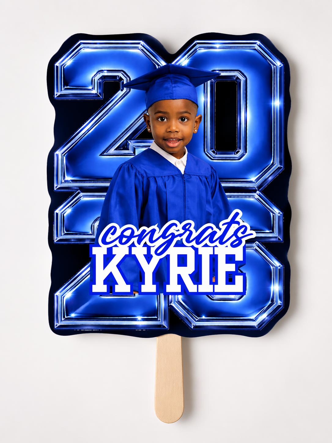 Personalized Graduation Fan | Class of 2026 Custom Grad Photo Fan