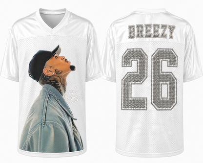 R&B Tour 2026 Rhinestone Jersey | Usher & Chris Brown Concert Jersey
