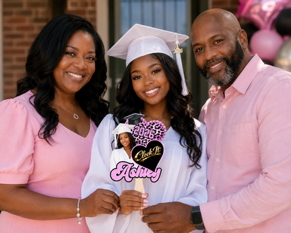 Personalized Graduation Fan | Class of 2026 Custom Grad Photo Fan