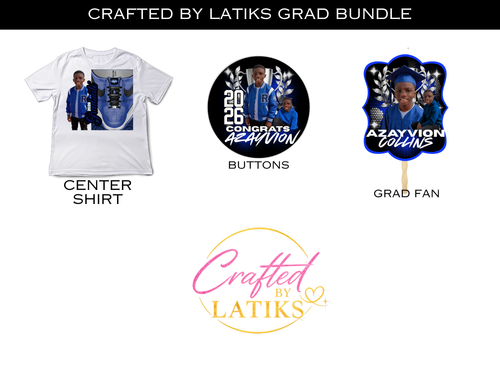 Essential Graduation Bundle 2026 | Custom Shirt, Fan & Button Set (Matching Grad Collection)