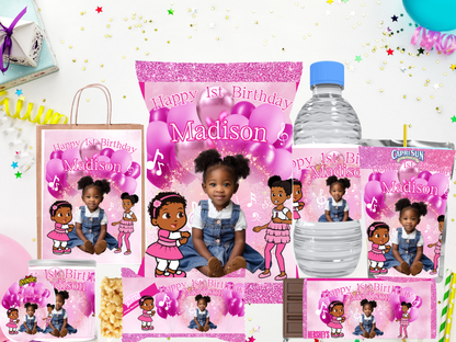 Custom Party Favors | Personalized Chip Bags, Water Labels & Gift Sets | Character sets