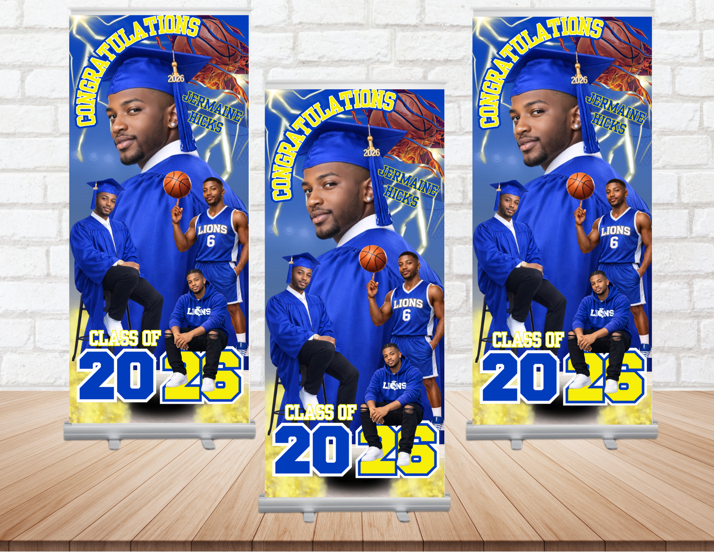 Personalized Graduation Retractable Banner | Custom Photo Class of 2026 Graduation Banner