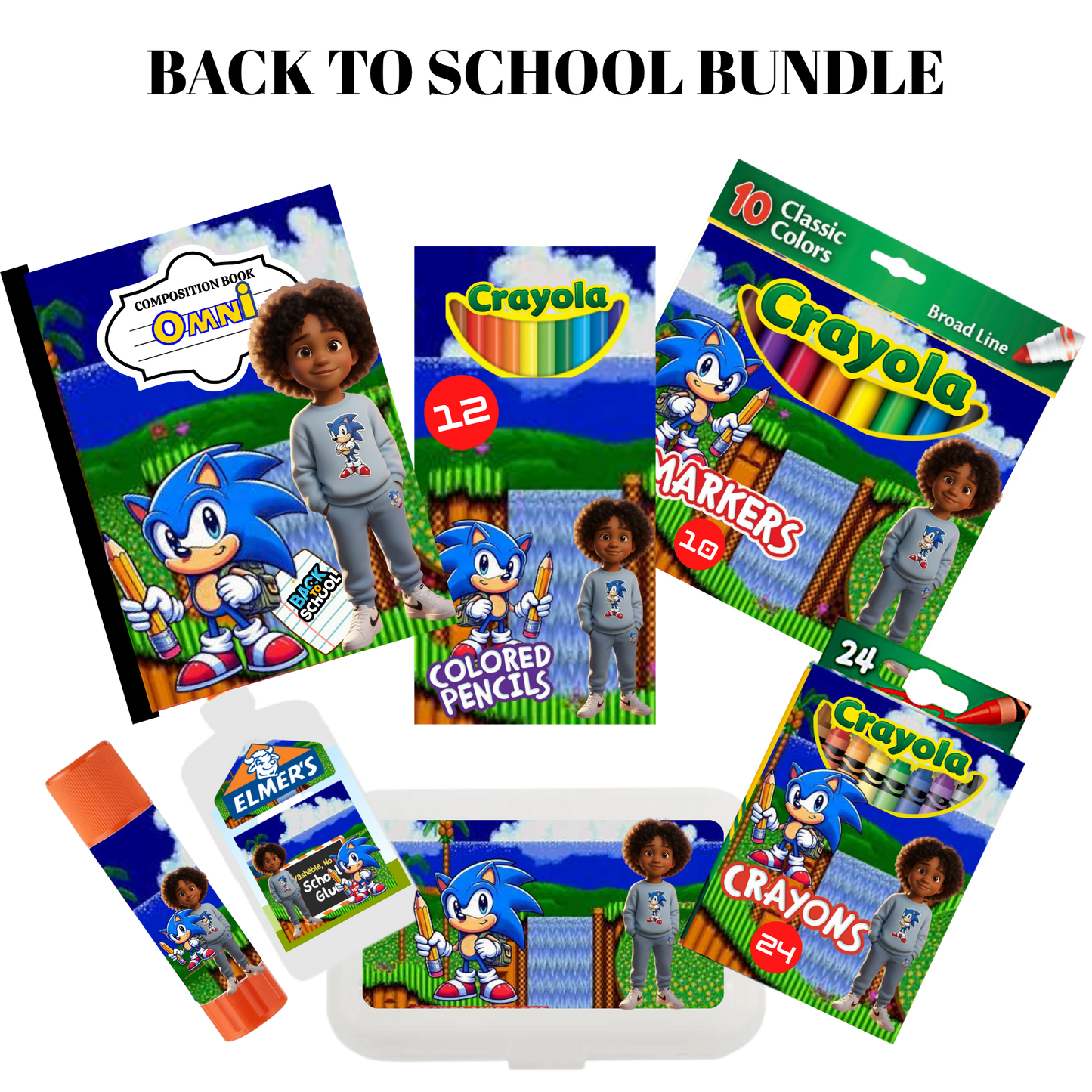 Personalized Back to School Supply Bundle | Custom Kids School Supplies with Name