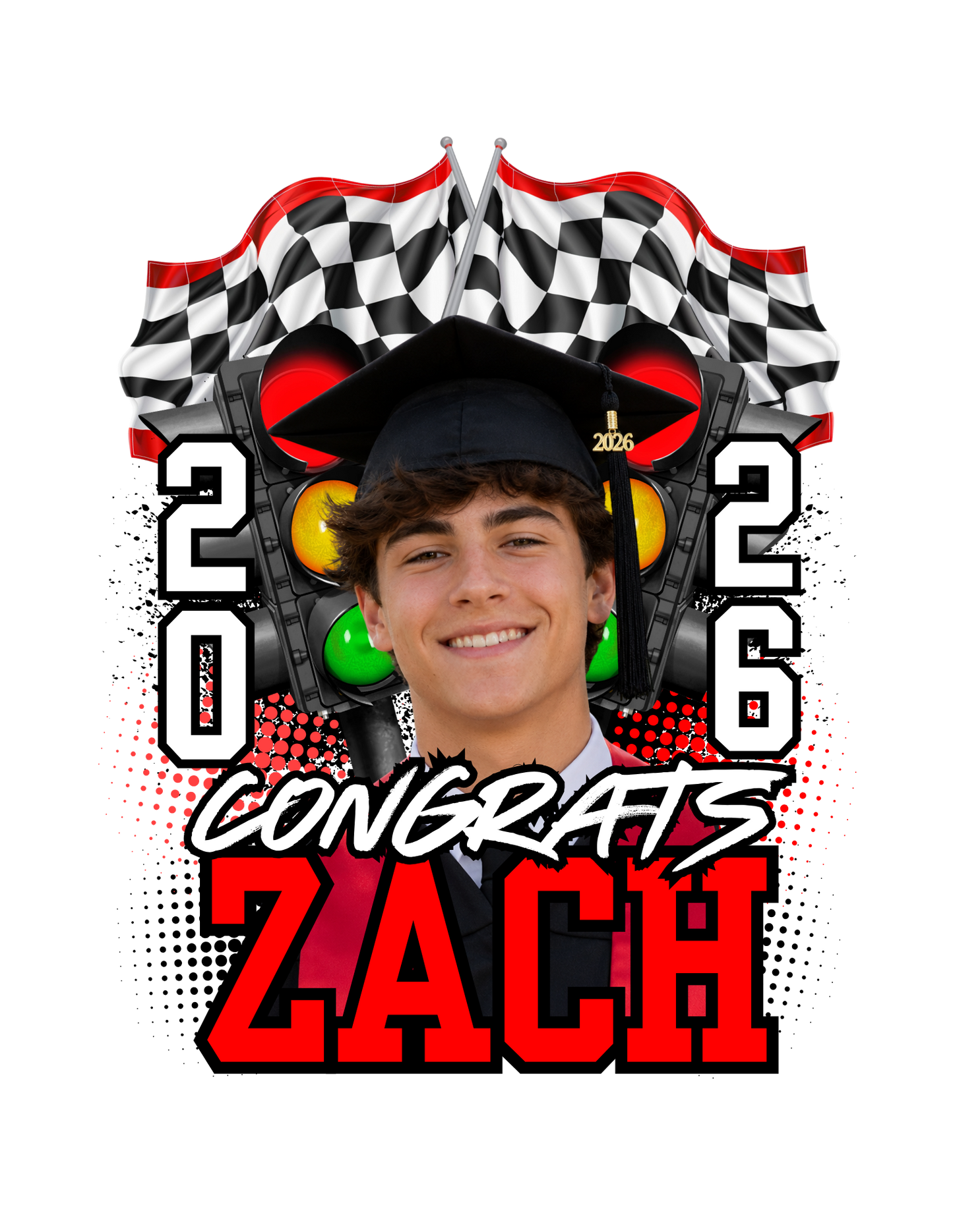 Personalized Graduation Fan | Class of 2026 Custom Grad Photo Fan