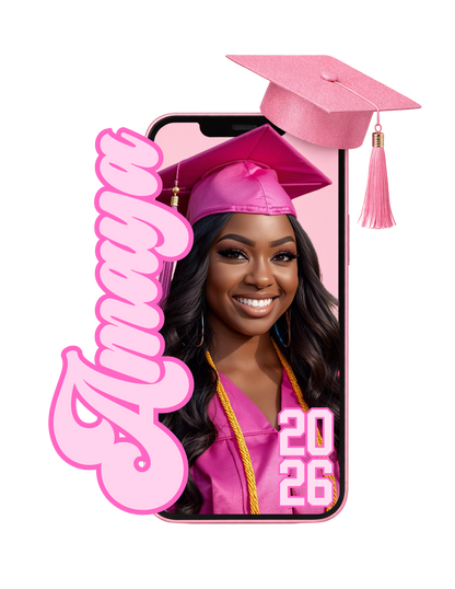 Personalized Graduation Fan | Class of 2026 Custom Grad Photo Fan