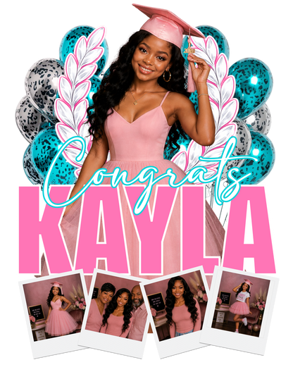 Personalized Graduation Fan | Class of 2026 Custom Grad Photo Fan