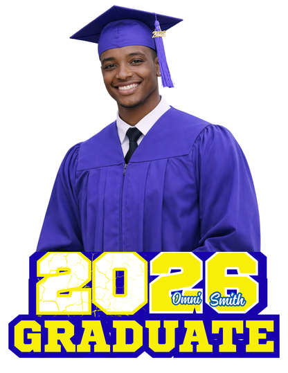Personalized Graduation Fan | Class of 2026 Custom Grad Photo Fan