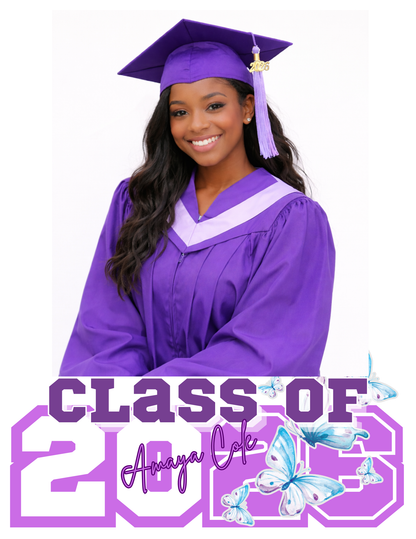 Personalized Graduation Fan | Class of 2026 Custom Grad Photo Fan