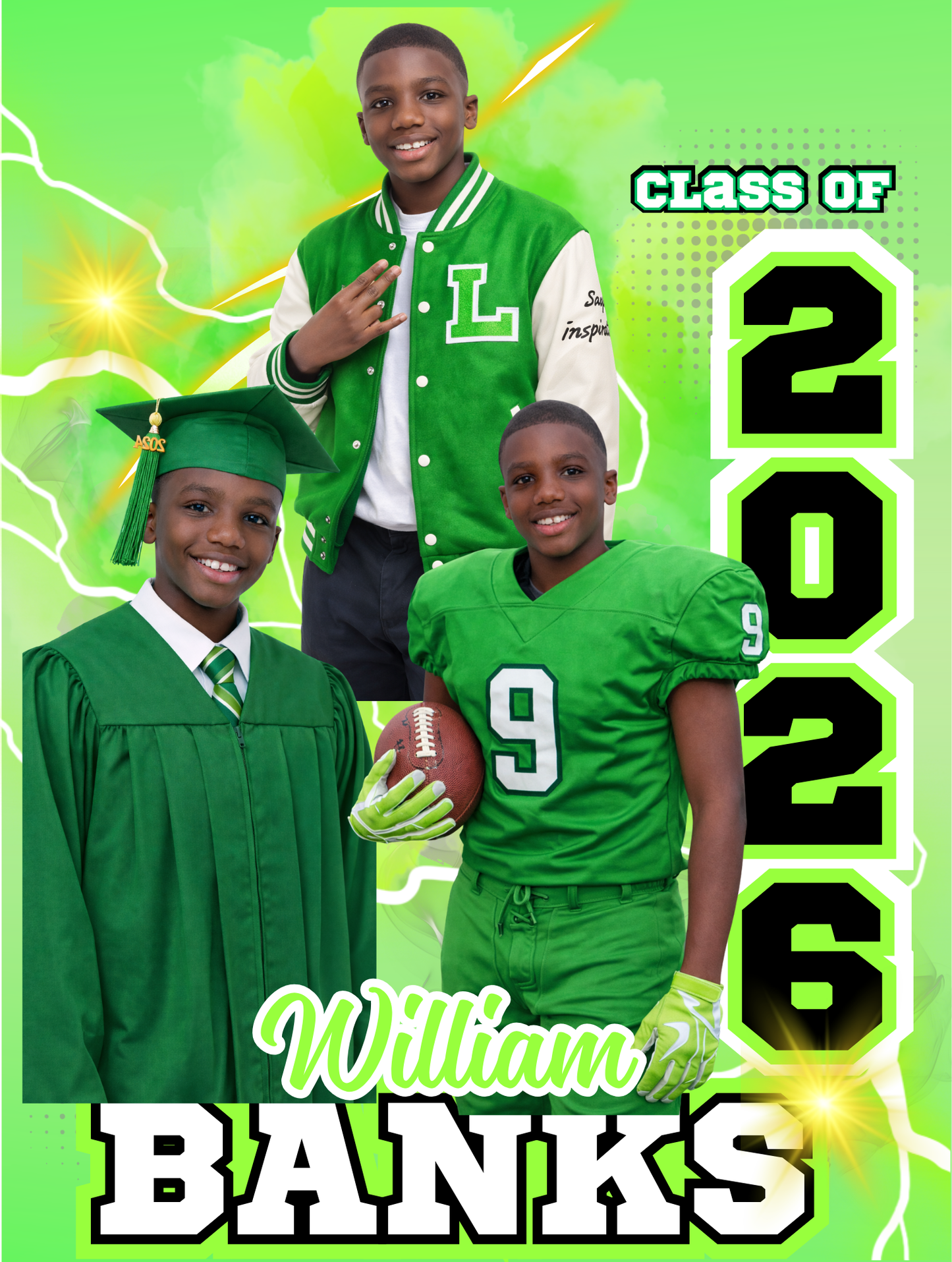 Celebrate Your Graduate Yard Sign – Personalized Class of 2026 Photo Yard Sign
