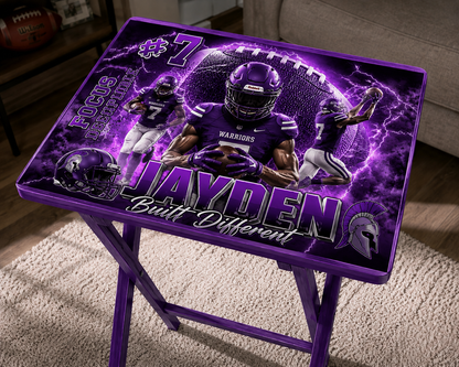 Custom Personalized Folding Tray Table | Photo, Sports & Memorial Designs