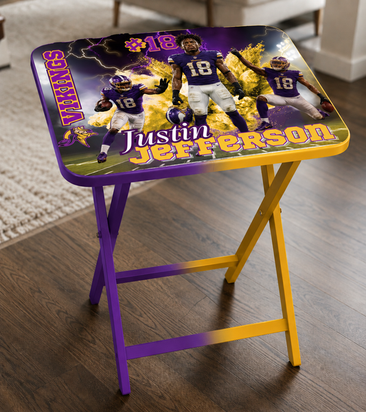 Custom Personalized Folding Tray Table | Photo, Sports & Memorial Designs
