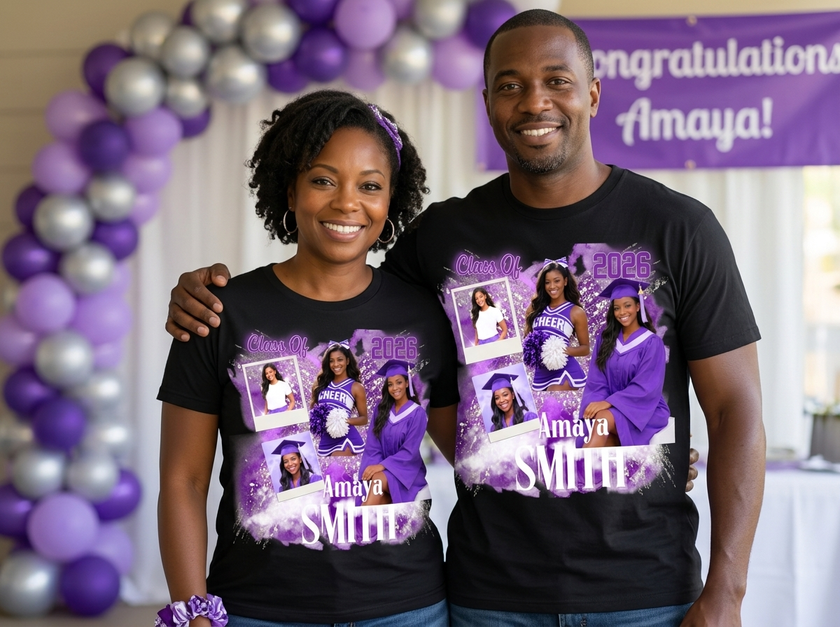 Custom Graduation T-Shirt Class of 2026 | Personalized Senior Shirt | Photo Grad Shirt | Custom Graduate Gift | Senior Night Shirt